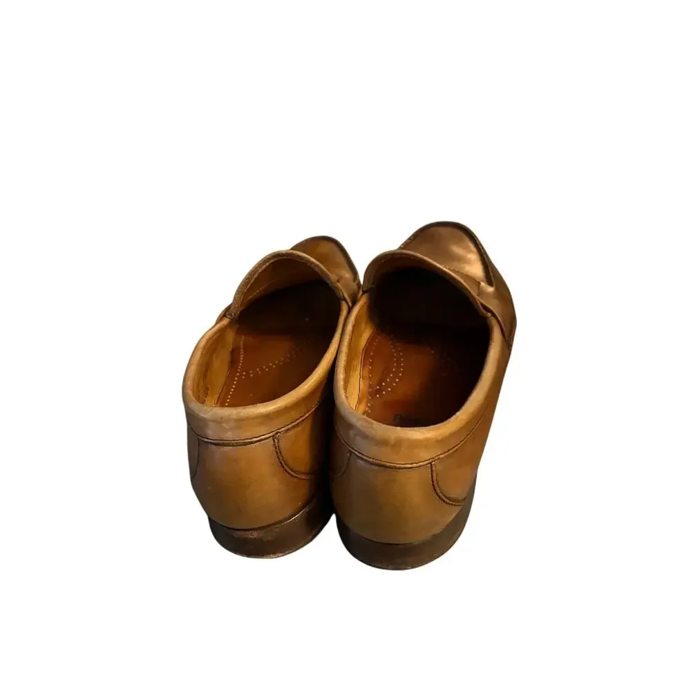 Allen Edmunds Paxton Brown Leather Penny Loafers Size 9C
